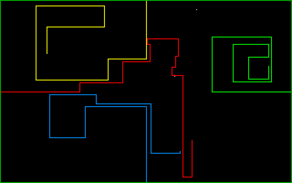 Light Bikes atari screenshot